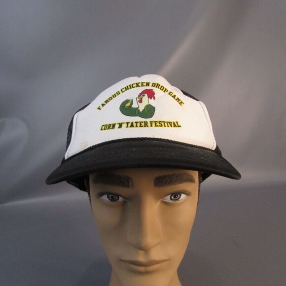 Famous Chicken Drop Game Corn N Tater Festival Snapback Hat Adjustable Mesh Cap - Picture 2 of 10